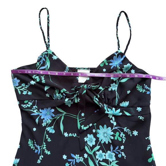 VTG Fashion Bug Floral Asymmetrical Dress Sz 10 12 Y2K 90s Vintage Fairy dainty - Picture 9 of 13